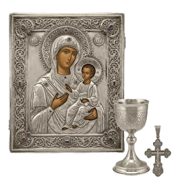 Дореволюционные   Иконы в окладе